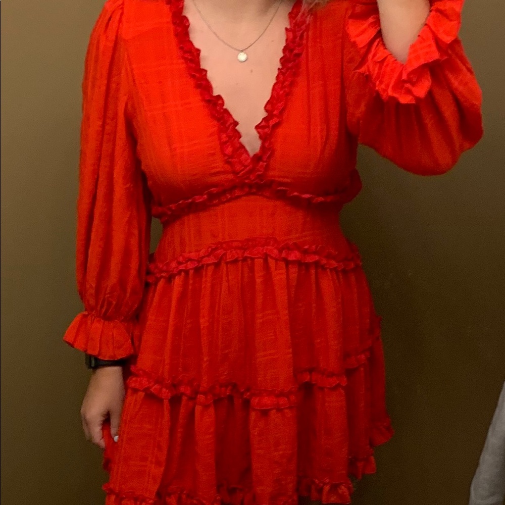 Red hello molly dress never worn with tags